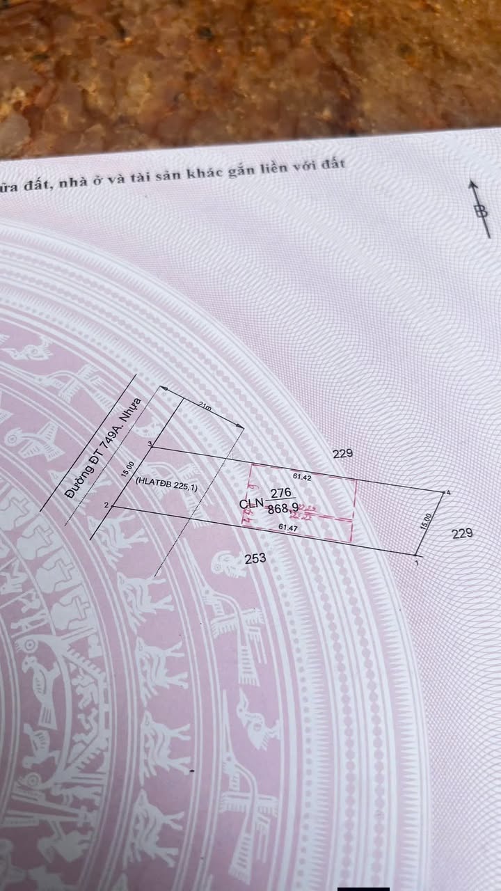 Đất thổ cư 930m² tại Đường DT 749A, Xã Long Hòa, Huyện Dầu Tiếng - Giá chỉ 2.6 tỷ!