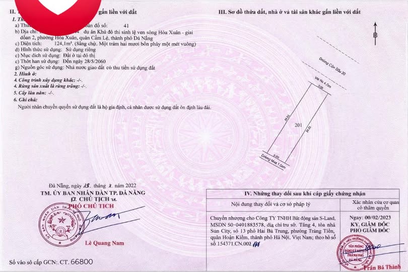 Đất nền Cồn Dầu Đà Nẵng 125m² giá 7.55 tỷ - Cơ hội đầu tư sinh lời!