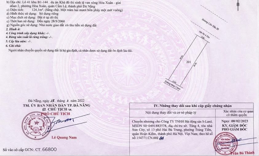 Đất nền Cồn Dầu Đà Nẵng 125m² giá 7.55 tỷ - Cơ hội đầu tư hấp dẫn!