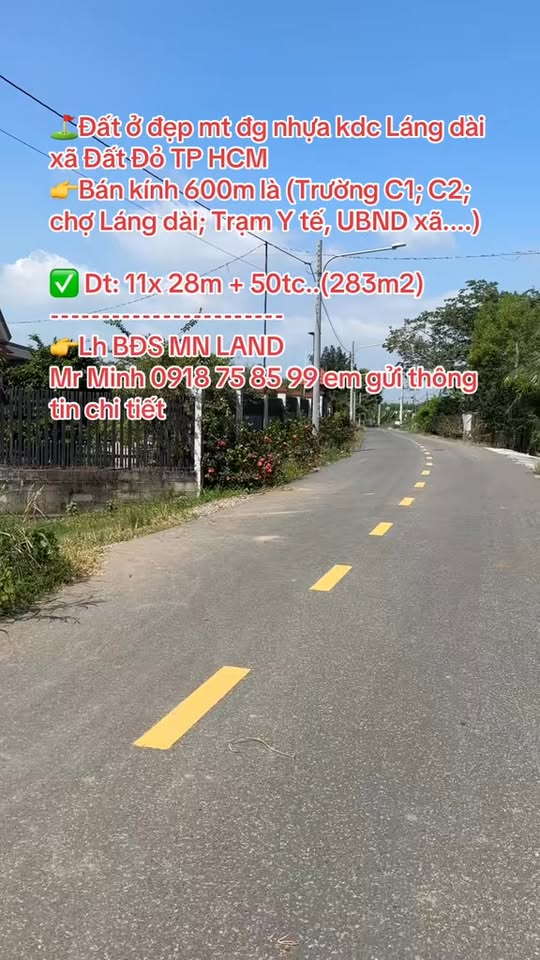 Lô đất mặt tiền Đường Nhựa 283m² giá 1.49 tỷ - Cơ hội đầu tư hấp dẫn!