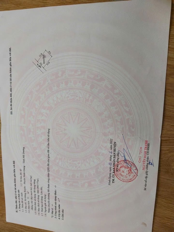 Đất nền Thôn Đông Cao, Đông Xuyên, Ninh Giang 77m² giá chỉ 600 triệu - Sổ đỏ chính chủ!