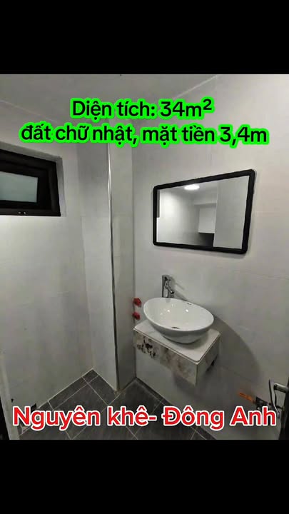 Nhà 5 tầng Nguyên Khê, Đông Anh 34m² giá 5.1 tỷ - Thiết kế đẹp sẵn ở!