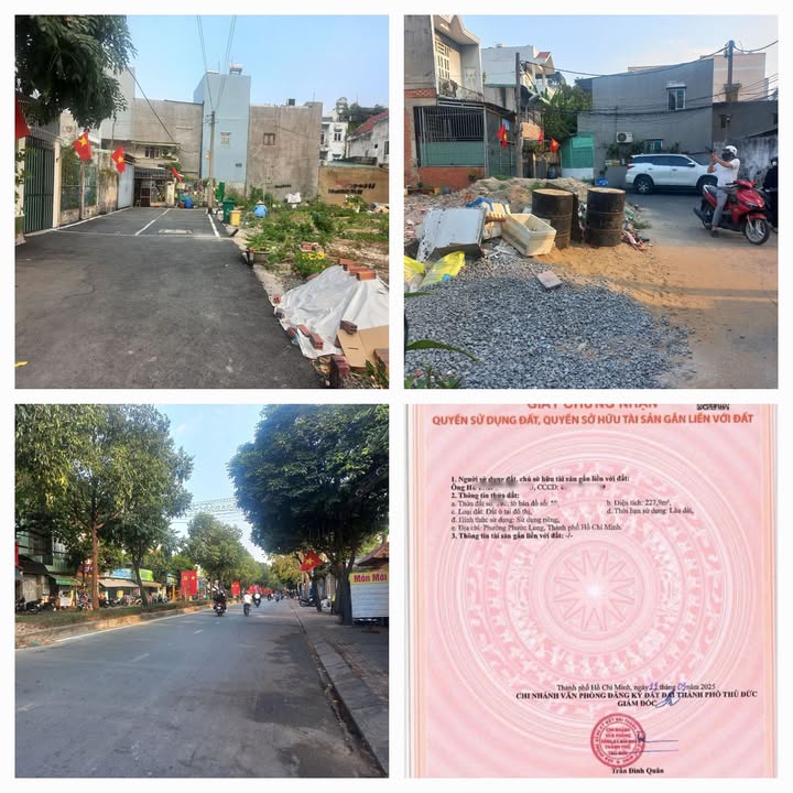 Đất nền Quận 9 - 228m² giá chỉ 9.986 tỷ - Sổ hồng chính chủ