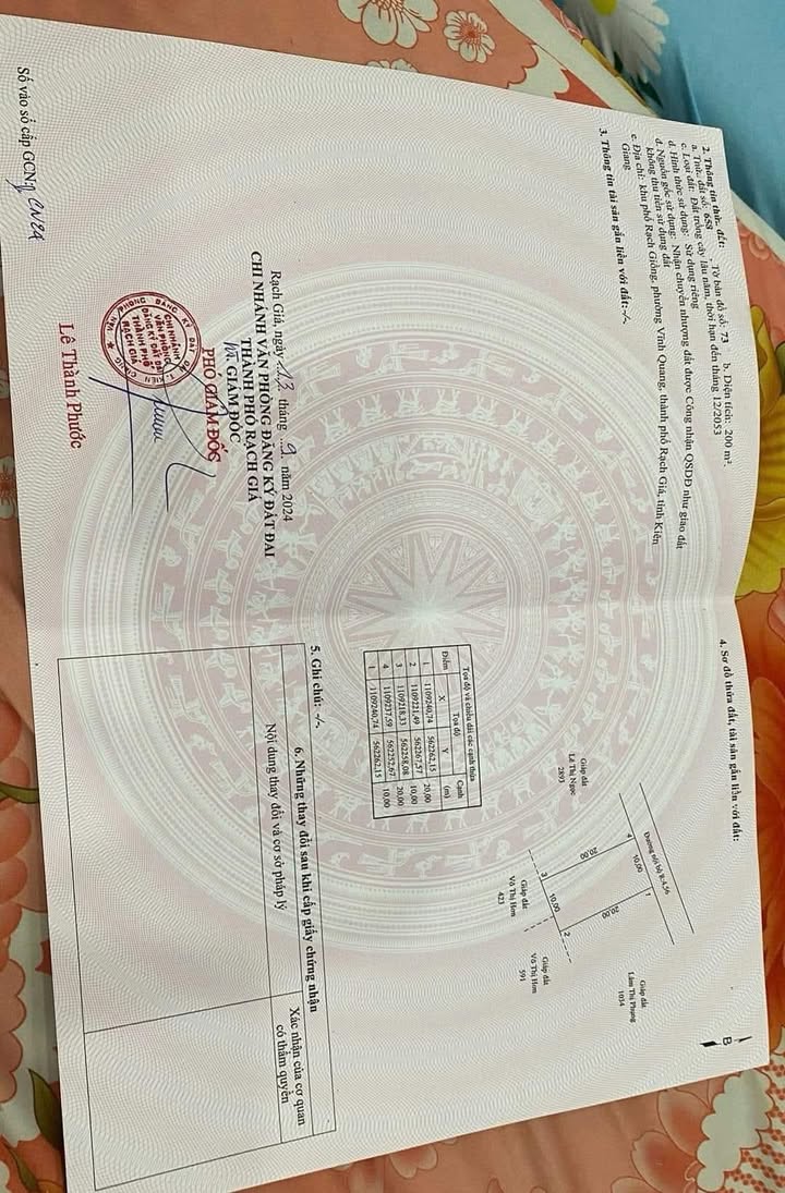 Đất nền Vĩnh Quang Rạch Giá 200m² giá 878 triệu - Đường rộng 5m thuận tiện!