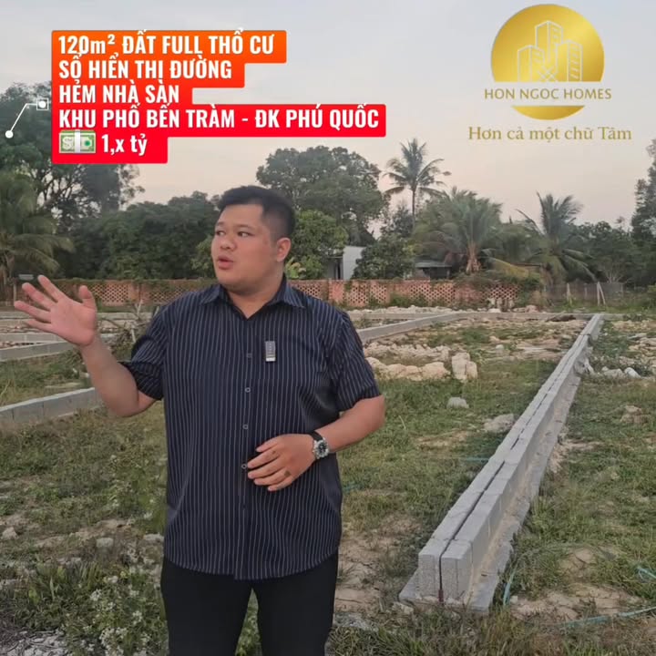 Đất thổ cư 120m² tại Bến Tràm, Phú Quốc - Tiềm năng tăng giá mạnh!