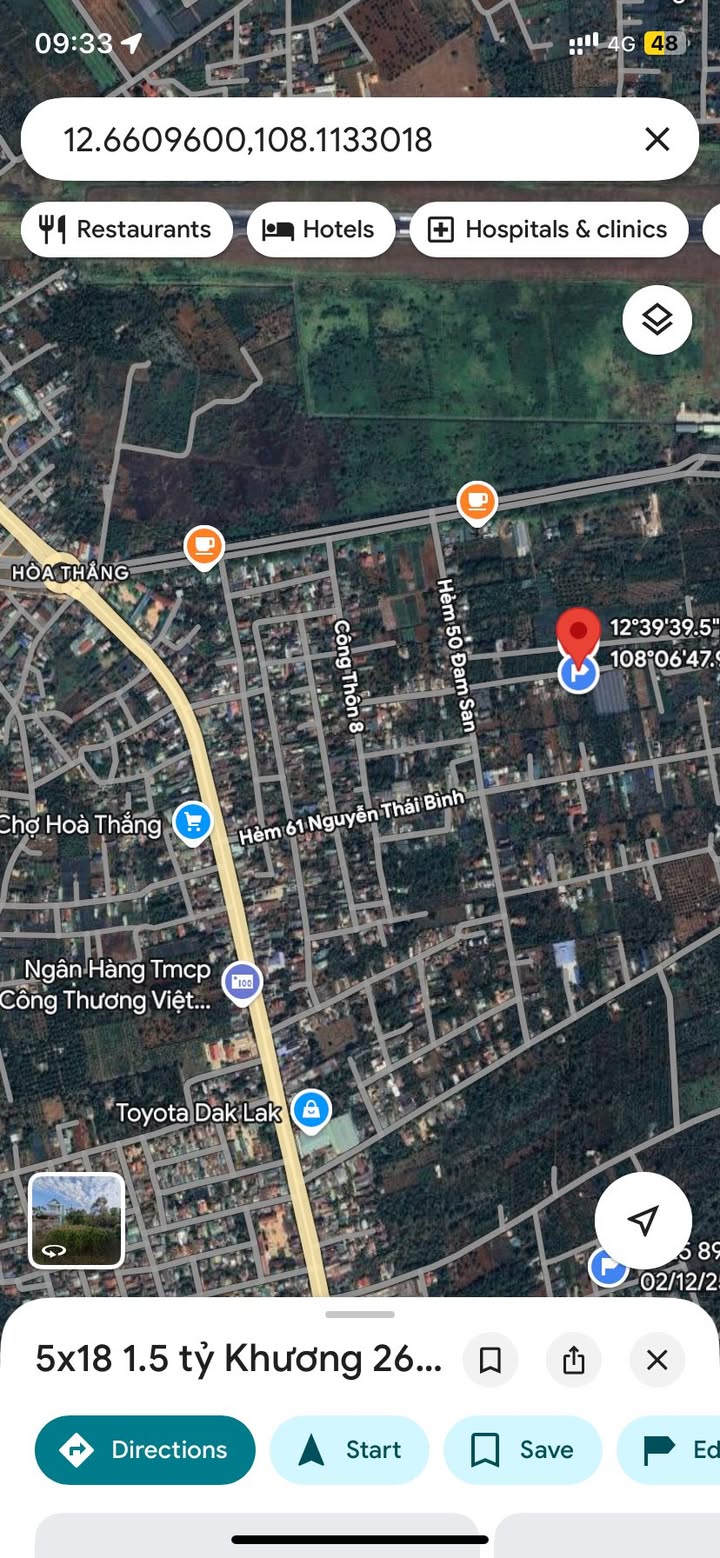 Đất thổ cư Hòa Thắng - Cư Kuin 90m² giá 1.5 tỷ - Sổ hồng chính chủ!