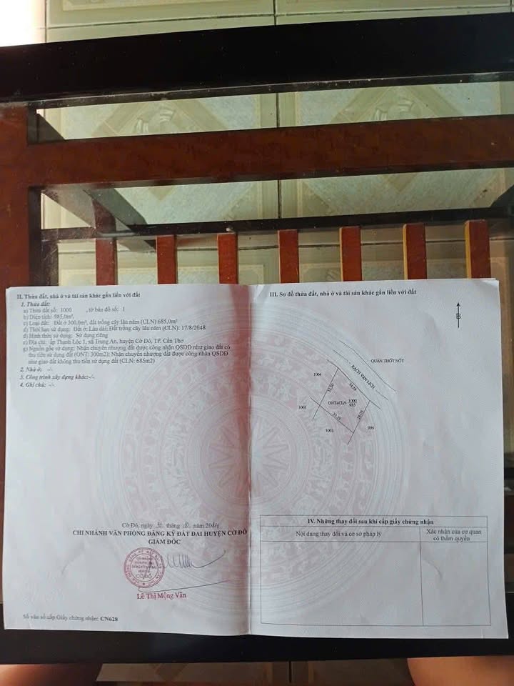 Đất nền và đất lúa Cần Thơ 7768m² giá 3.2 tỷ - Mặt tiền kênh rộng rãi!