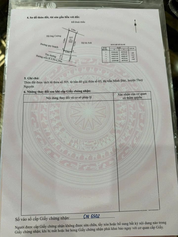 Đất nền Phường Minh Đức, Thủy Nguyên 55m² giá 1,2 tỷ - Vị trí đắc địa gần công viên!