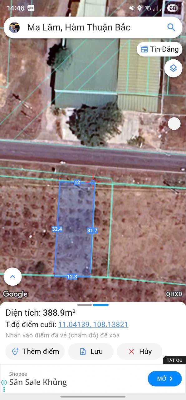 Đất thổ cư đường nhựa NTMK, Huyện Hàm Thuận Bắc, 198m² - Giá chỉ 1.2 tỷ!