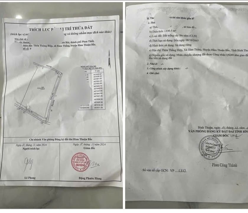 Đất nền 1 sào 3 Xã Hàm Thắng, 360m² giá 800 triệu - Chính chủ, ô tô vào tận nơi!