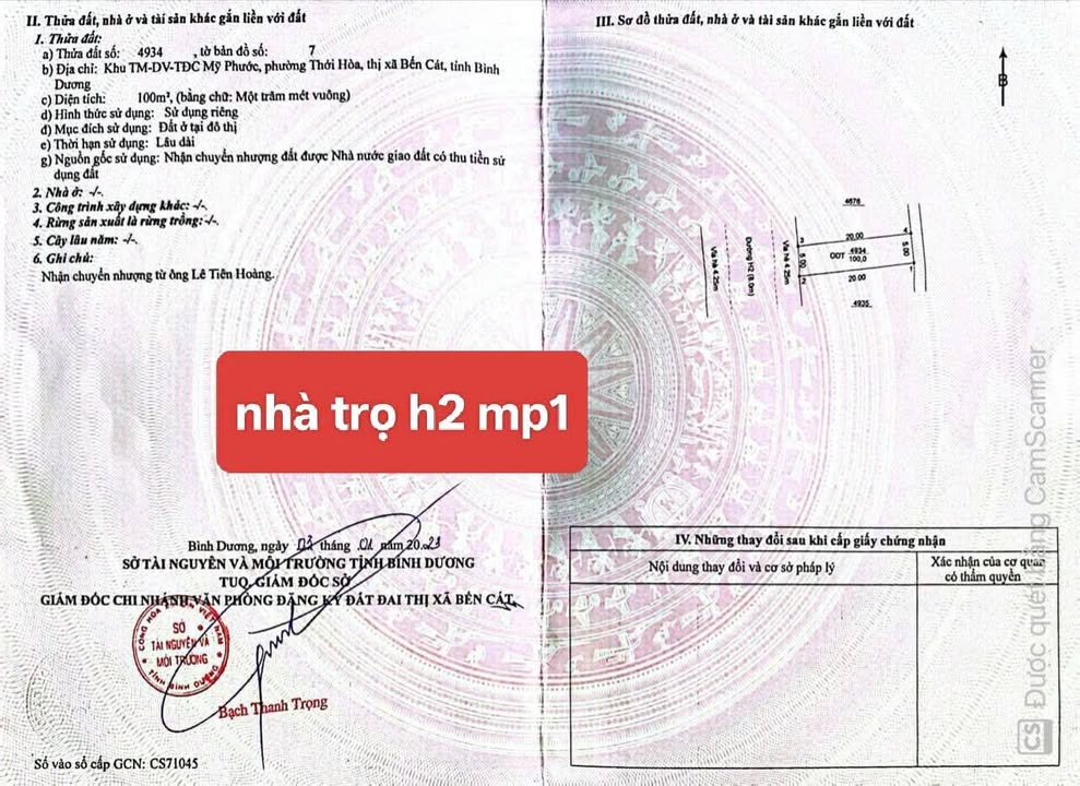 Nhà trọ 100m² tại Mỹ Phước, Bến Cát chỉ 1.9 tỷ - Đầu tư sinh lời hiệu quả!