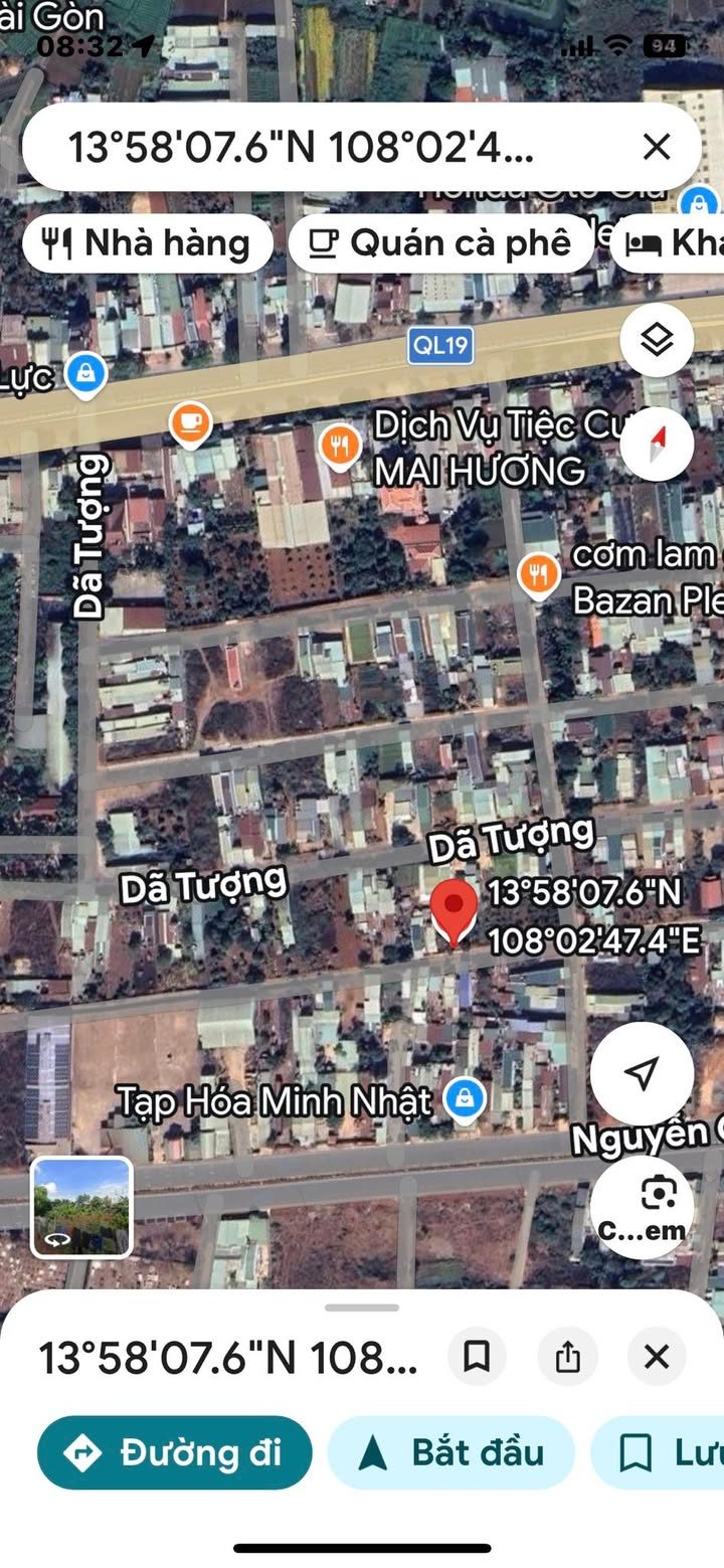 Đất nền Hẻm song song Dã Tượng, Pleiku 110m² giá chỉ 600 triệu - Cơ hội đầu tư sinh lời!