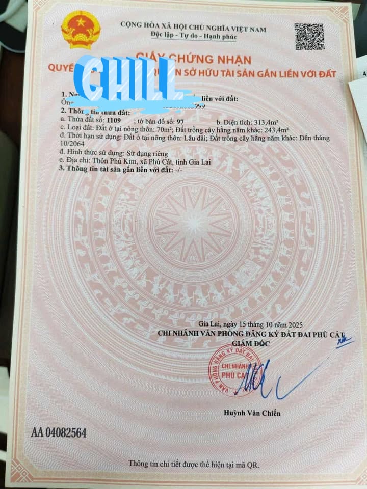 Đất nền Cát Trinh, Phù Cát 313m² giá chỉ 4xx triệu - Khu dân cư sầm uất!