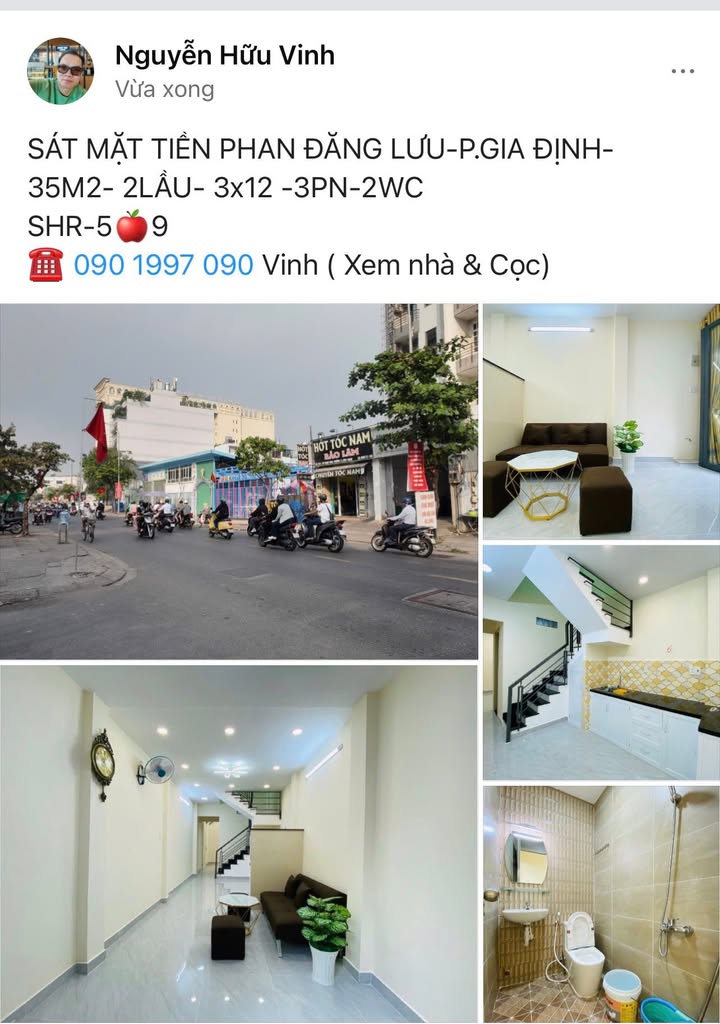 Nhà phố mặt tiền Phan Đăng Lưu, Quận Bình Thạnh, 35m² giá Thỏa thuận - Sẵn sàng vào ở!