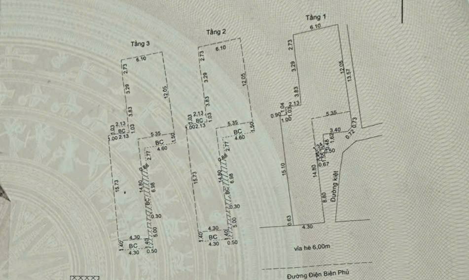 Nhà phố 3 tầng mặt tiền đường Điện Biên Phủ, Đà Nẵng 161m² - Vị trí kinh doanh lý tưởng!