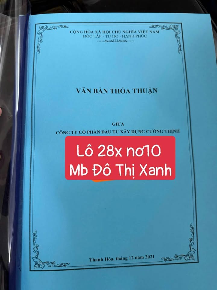 Đất nền Mb Đô Thị Xanh, Thanh Hóa 80m² giá 2.4 tỷ - Hướng Đông Bắc lý tưởng