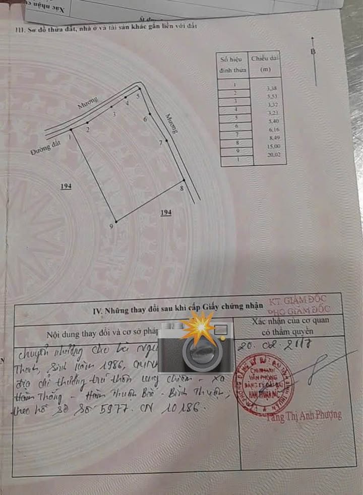 Đất thổ cư 300m² tại Hàm Thắng, giá 2.1 tỷ - Vị trí đắc địa, thuận tiện giao thông!