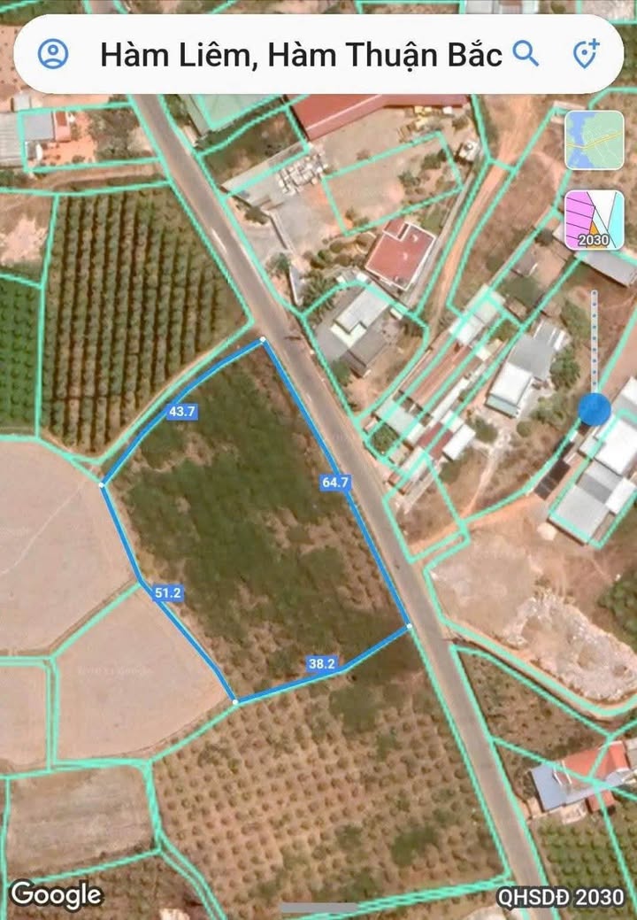 Đất CLN Mặt Tiền Nhựa Xã Hàm Liêm 900m² - Phù Hợp Cho Kho Xưởng