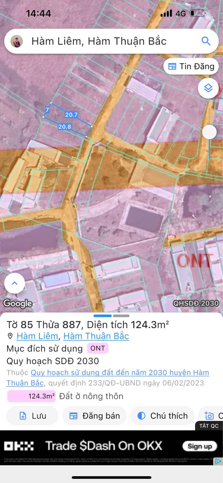 Đất nền Phan Thiết 124m² giá 870 triệu - Pháp lý rõ ràng, đầu tư sinh lời!