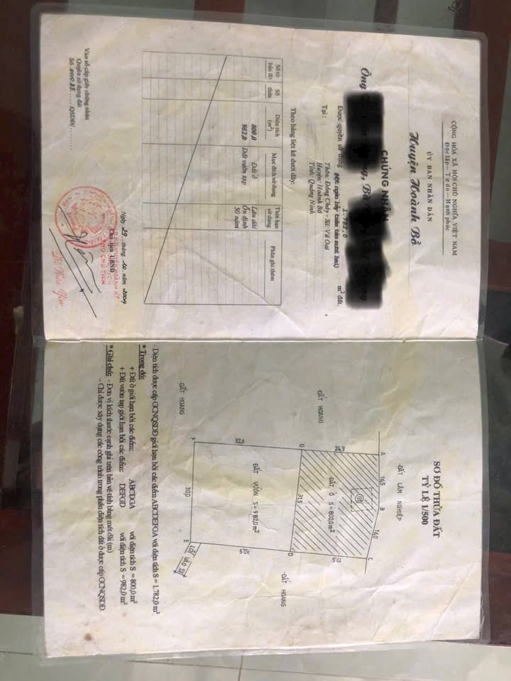 Đất thổ cư 1782m² tại Thôn Đồng Cháy, Hạ Long - Giá chỉ 3,7 tỷ VND