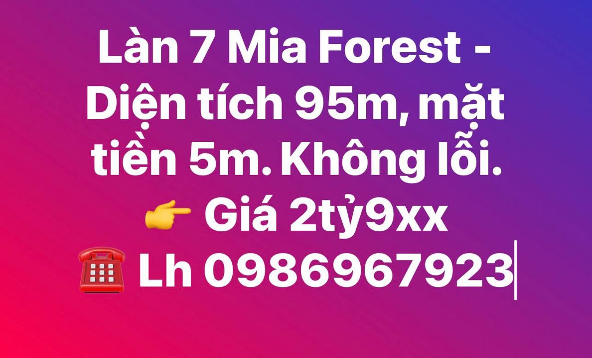 Nhà riêng Mia Forest, Sông Công 95m² giá 2.9 tỷ - Ngôi nhà lý tưởng cho gia đình bạn!