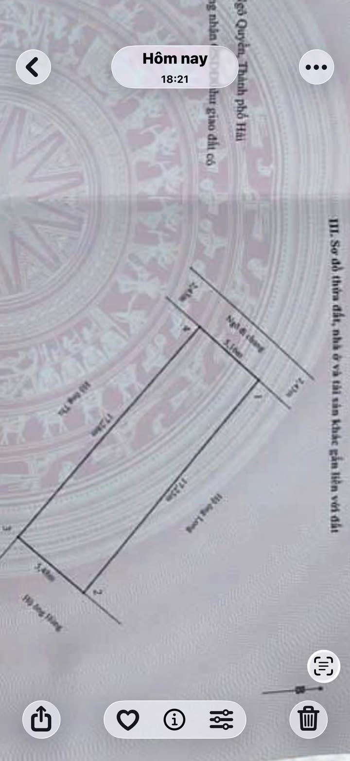 Bán đất 92m² tặng nhà 1.5 tầng tại Đông Khê, Ngô Quyền, Hải Phòng chỉ 5,2 tỷ!