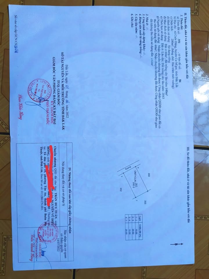 Đất nền Xã Cuor Đăng, Huyện Cư M'gar 200m² giá 810 triệu - Đầu tư sinh lời ngay!