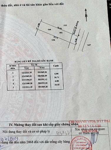 Đất nền Thị Trấn Củ Chi 156m² giá 2.75 tỷ - Đường ô tô vào thoải mái!