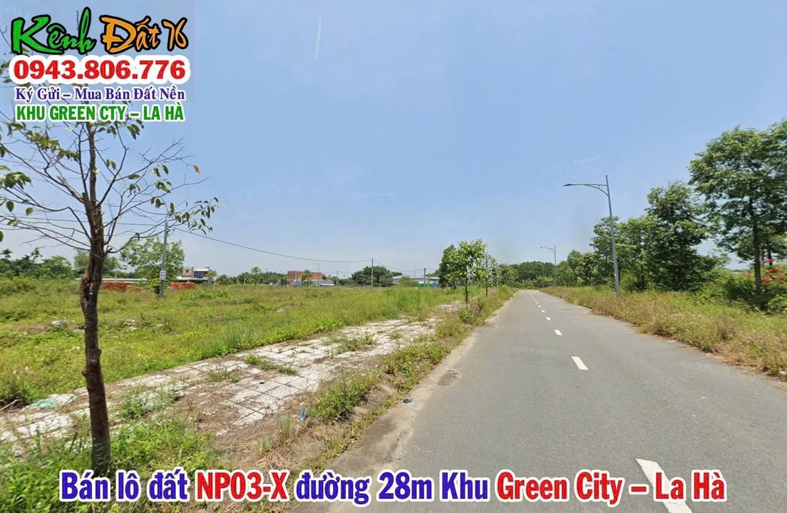 Đất nền Green City La Hà 100m² giá 1.4 tỷ - Hướng Đông Nam, view công viên