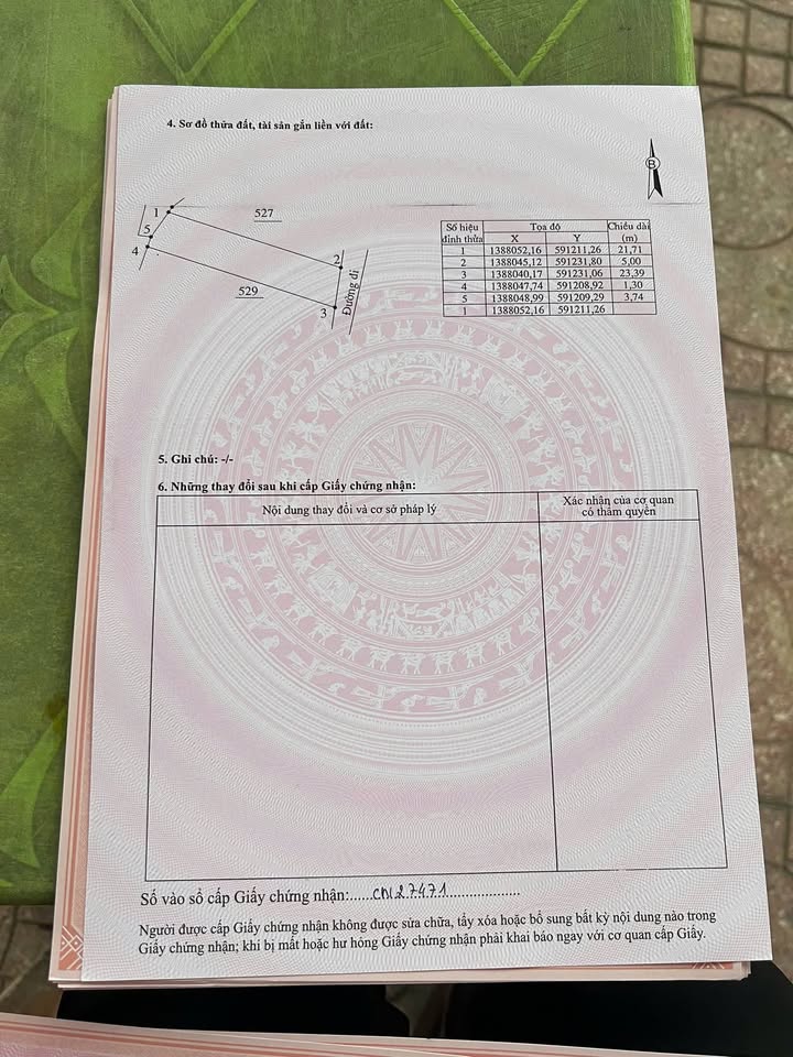 Đất nền Thôn Tân Phong, Xã Ninh Thân, 528m² giá chỉ 800 triệu - Sổ hồng chính chủ, đầu tư sinh lời!