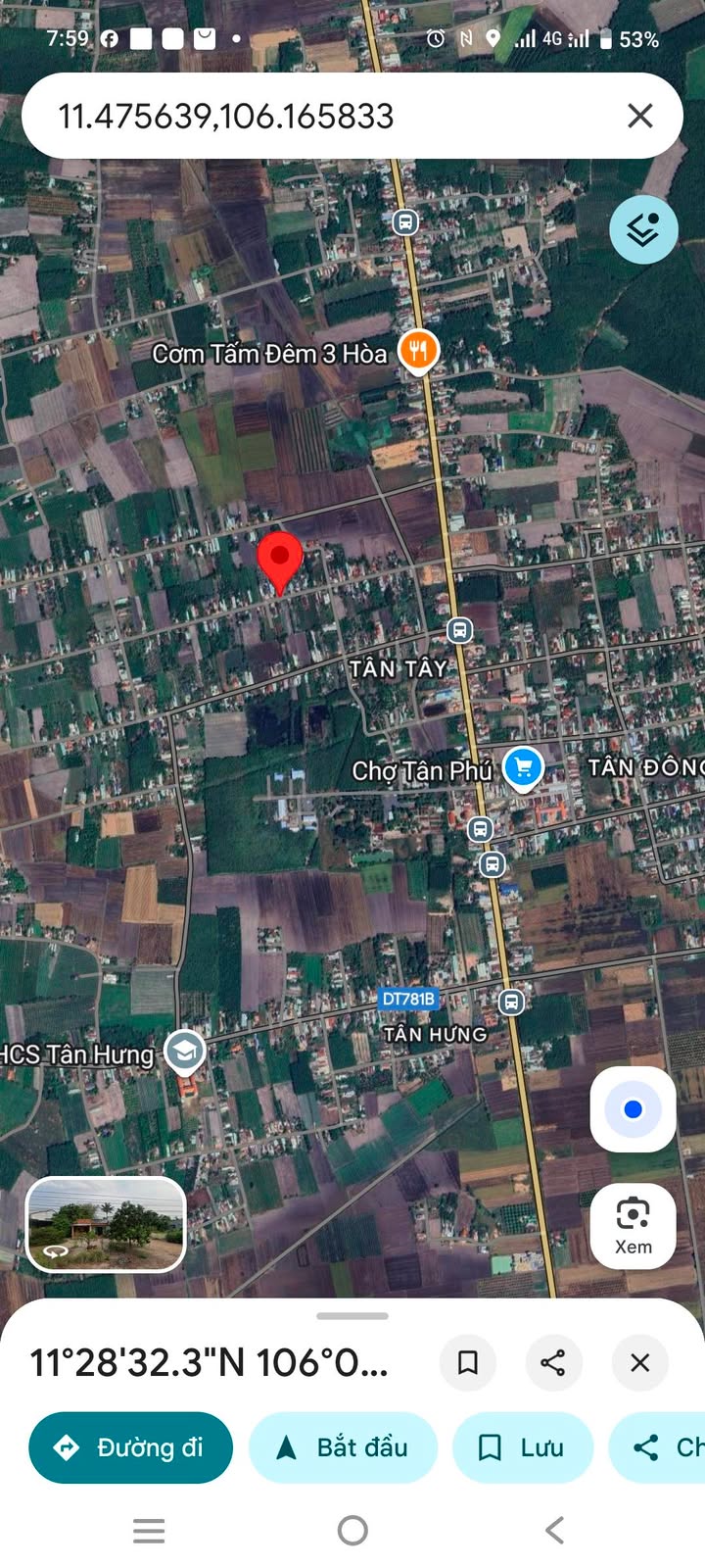 Đất nền Ấp Tân Tây, Xã Tân Hưng, 858m² chỉ 8.663 tỷ - Đầu tư sinh lời!