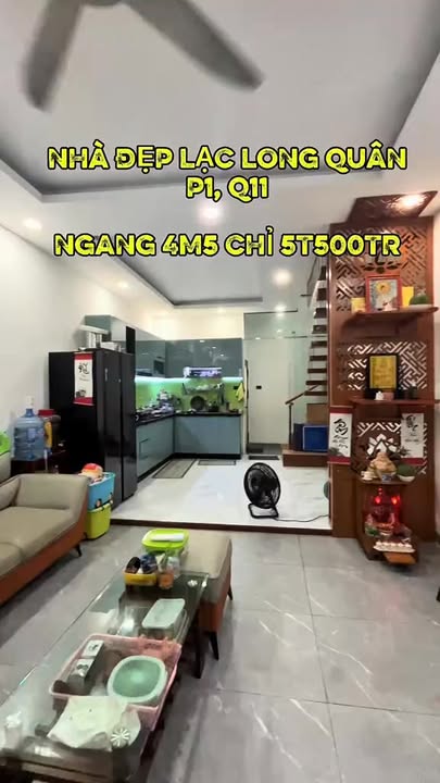 Nhà hẻm Lạc Long Quân, Quận 11, 38m² giá 5.5 tỷ - An ninh yên tĩnh!