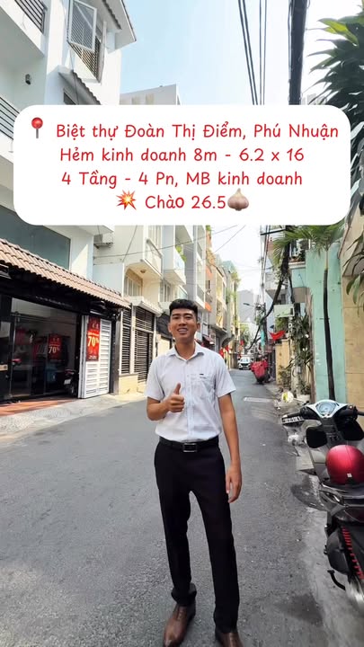 Biệt thự Đoàn Thị Điểm, Phú Nhuận 99m² giá 26.51 tỷ - Hẻm kinh doanh sầm uất