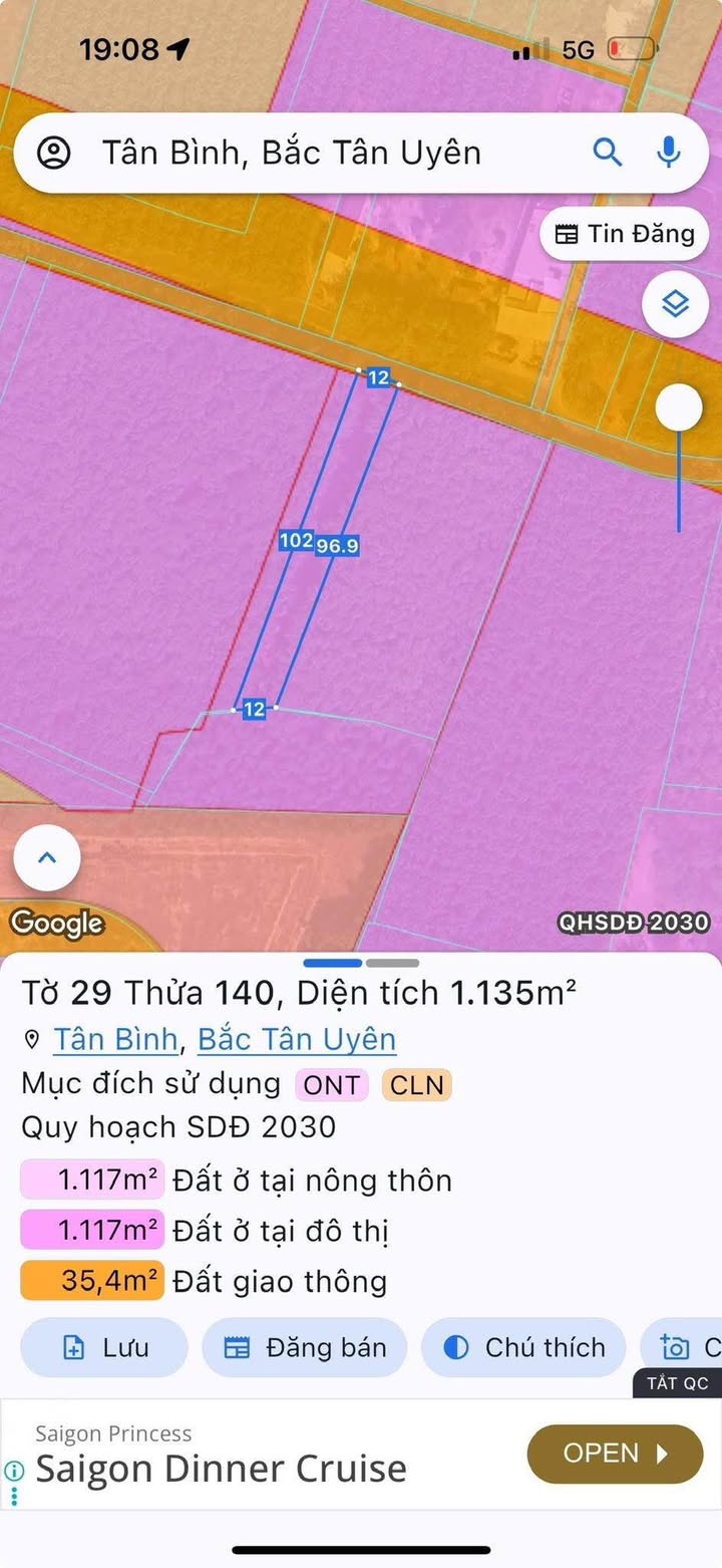 Đất nền đường Tân Bình Thủ Đức 1200m² giá 6 tỷ - Lợi nhuận tiềm năng cao!