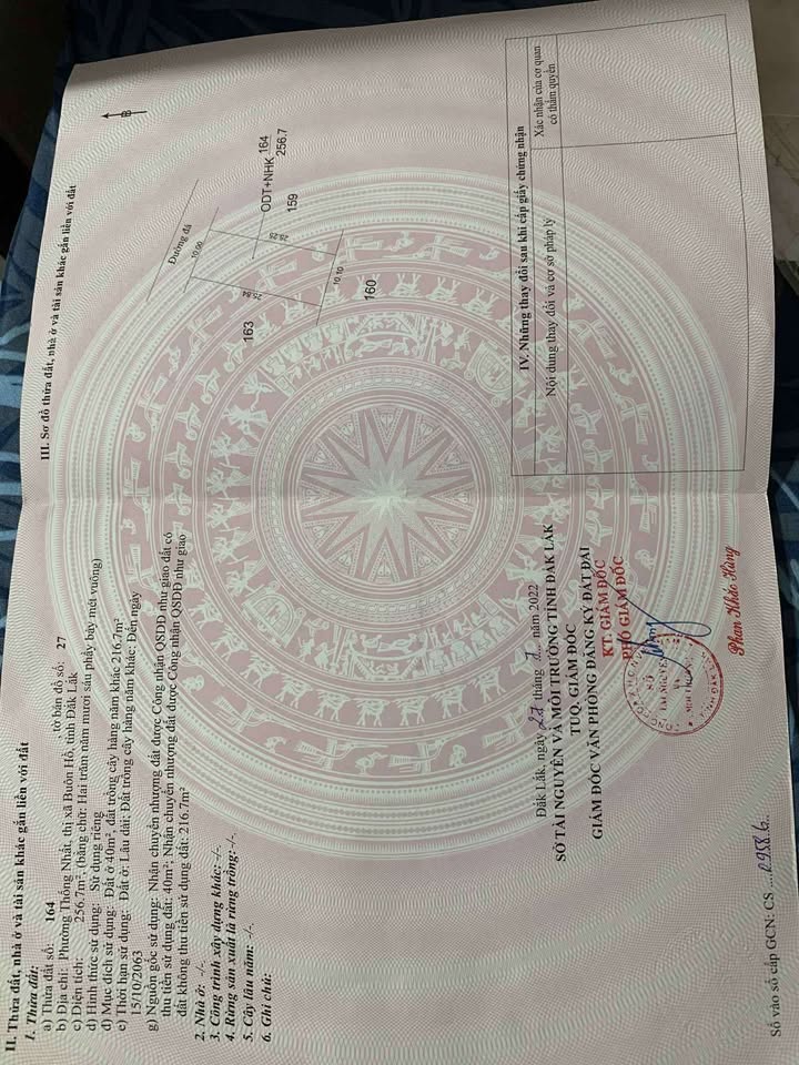 Đất thổ cư phường Thống Nhất Buôn Hồ 250m² giá 1.2 tỷ - Cần bán gấp!