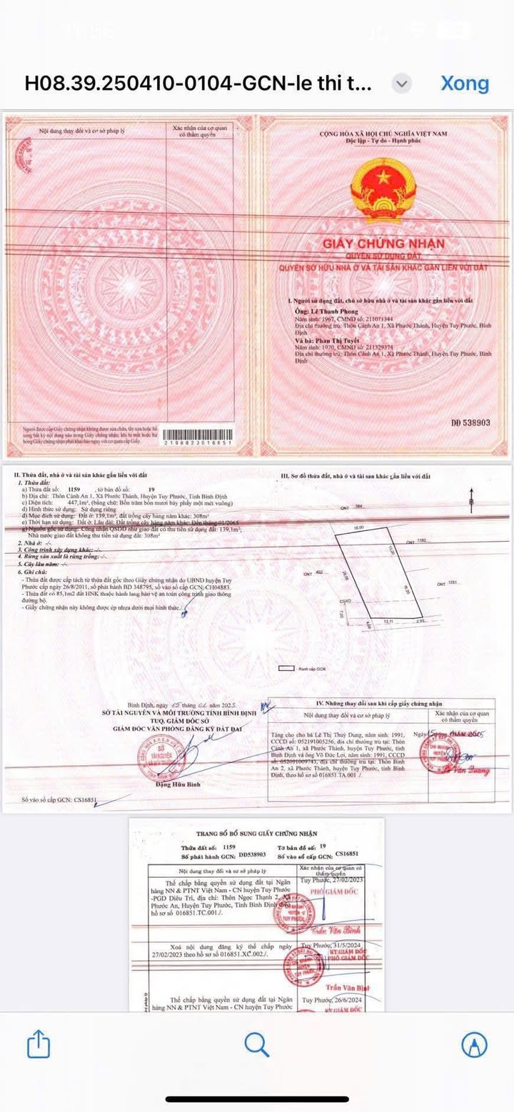 Đất thổ cư Huyện Vân Canh 480m² giá 1.72 tỷ - Cần bán gấp!