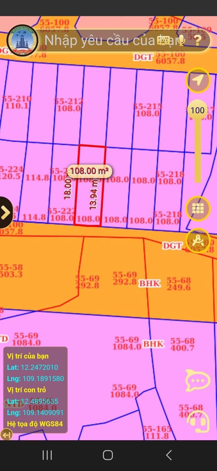 Đất nền Phường Ninh Đa - 108m² giá thỏa thuận - Sổ đỏ chính chủ