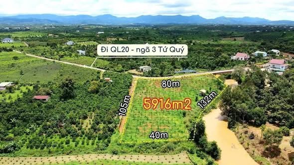 Đất nền Lộc An - Bảo Lộc 5.916m² giá thỏa thuận - Tiềm năng khai thác sinh thái