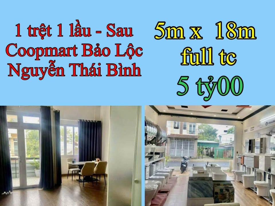Nhà phố Bảo Lộc 90m² giá 5 tỷ - Full nội thất, tiện ích xung quanh