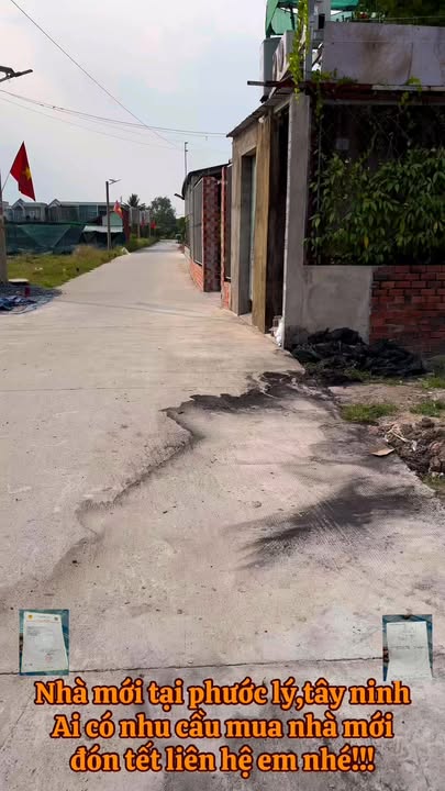 Nhà mới xây tại Phước Vinh, Tây Ninh 117m² giá 3.05 tỷ - Sổ hồng riêng, hoàn công đầy đủ!