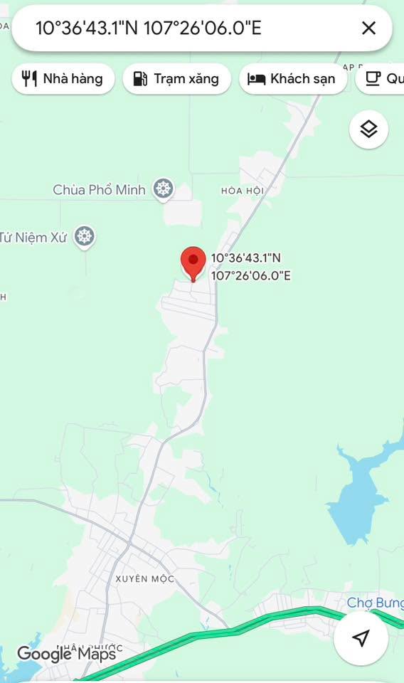 Đất nền Xã Hòa Hội, Huyện Xuyên Mộc, 800m² chỉ 1 tỷ - Cơ hội đầu tư tuyệt vời!