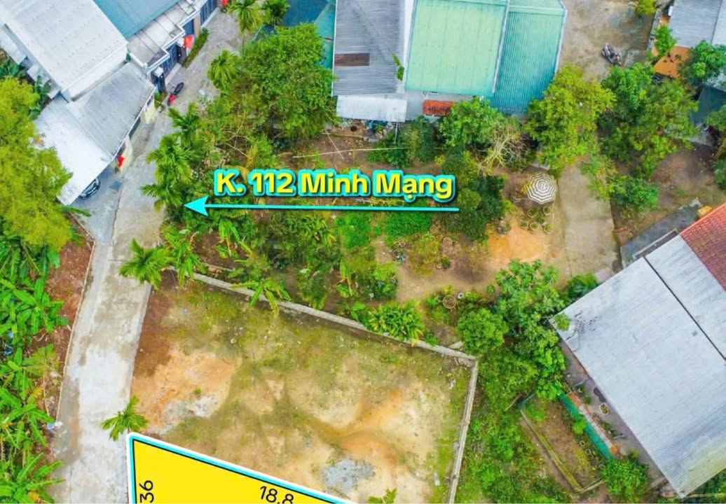 Bán đất mặt tiền Kiệt 112 Minh Mạng, TP Huế 100m² - Cơ hội đầu tư tốt!