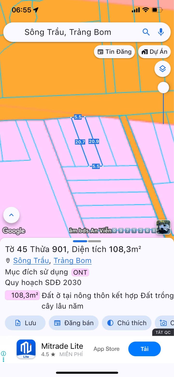 Đất nền Ấp 1, Sông Trầu, Trảng Bom 110m² - Sổ đỏ chính chủ, giá thỏa thuận!