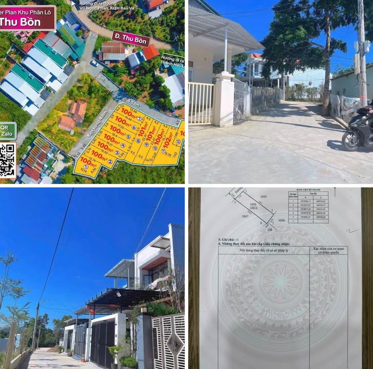 Đất kiệt ô tô Thu Bồn, Thủy Xuân 100m² giá 1.69 tỷ - Vị trí không bao giờ lụt!