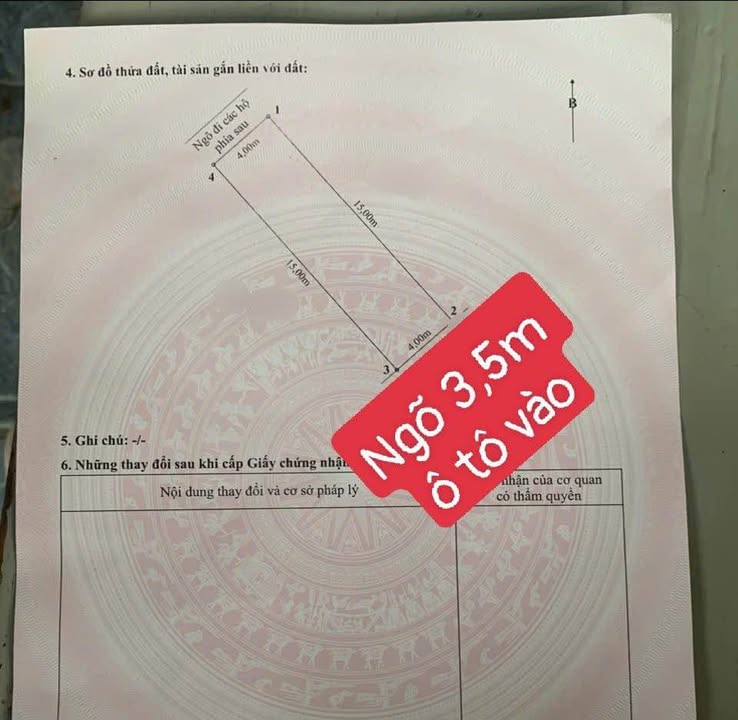 Đất nền 60m² mặt ngõ thông Trại Lẻ - Giá chỉ 3.7 tỷ - Sổ đỏ chính chủ!