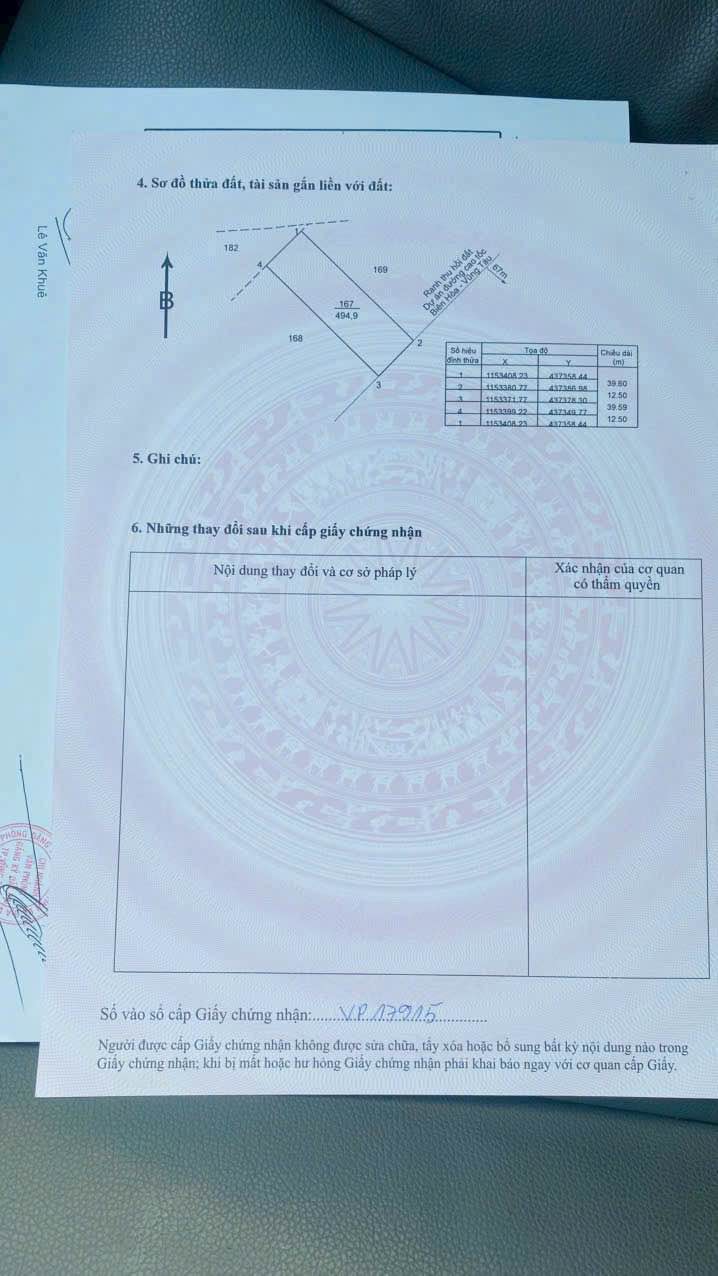 Đất mặt tiền hẻm 185 Phước Thắng Vũng Tàu 495m² giá 4.1 tỷ - Đầu tư sinh lời ngay!
