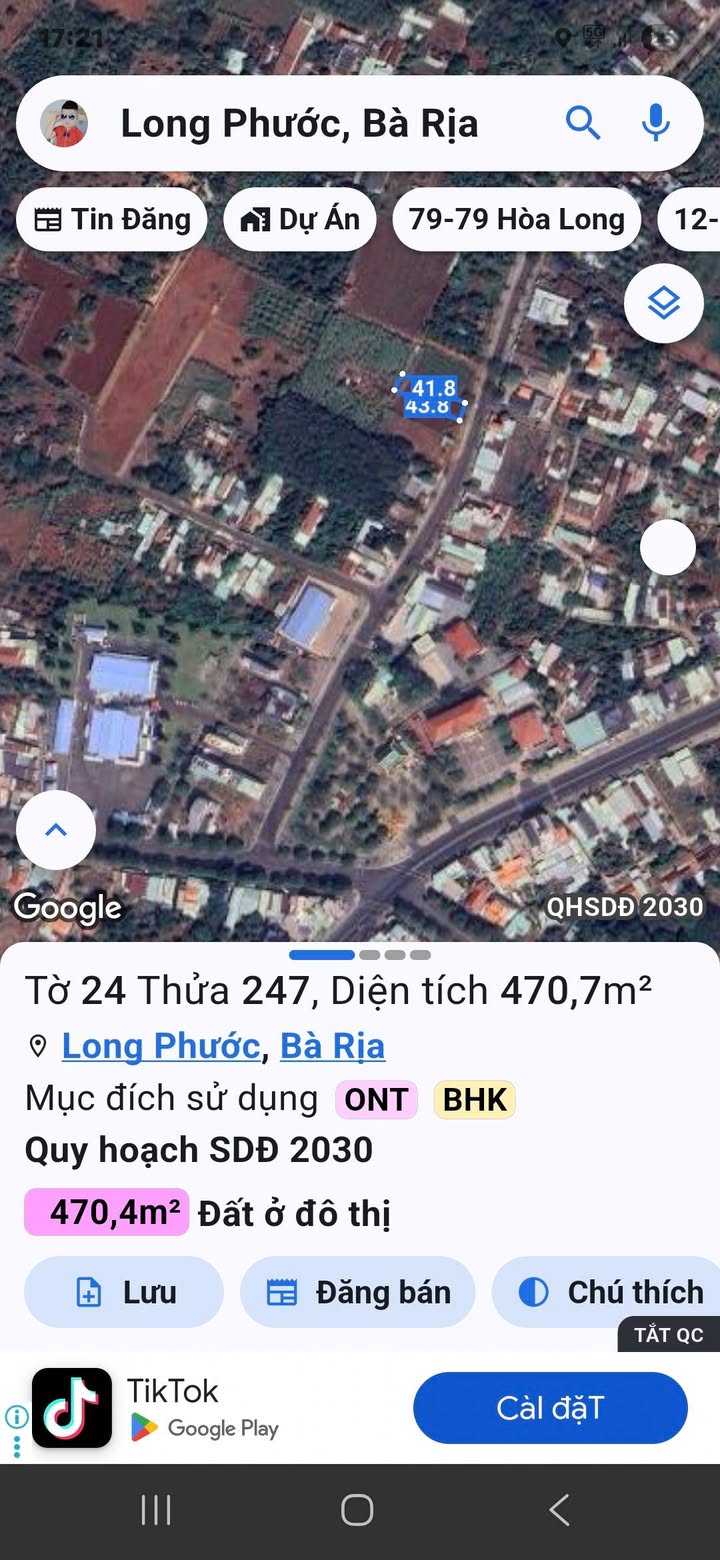 Đất nền chính chủ đường 105, Phường Long Tâm, 473m² giá 4.4 tỷ - Thương lượng ngay!