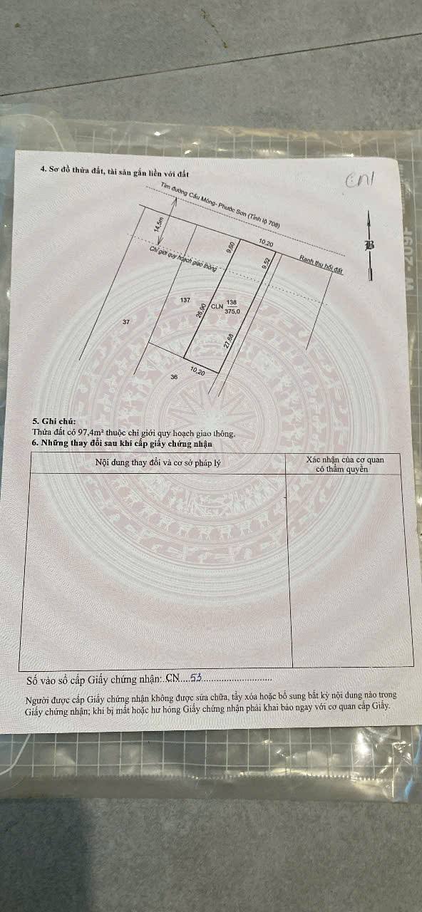 Đất CLN có nhà 375m² tại Phường Bảo An, Ninh Thuận - Giá tốt, thương lượng nhanh!