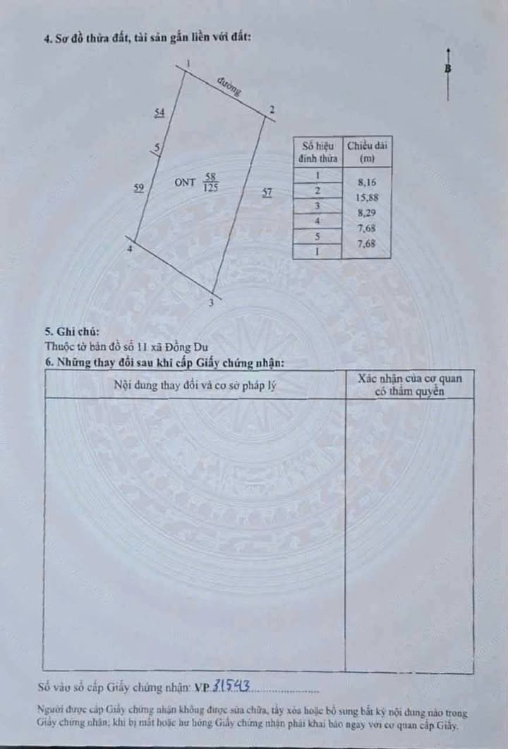 Đất nền chính chủ tại Đồng Du, Bình Lục 125m² - Giá chỉ 1 tỷ