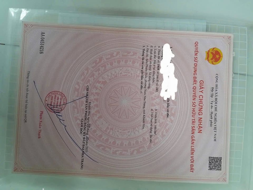 Đất nền Phước Đồng Nha Trang 100m² giá 2.45 tỷ - Sổ hồng chính chủ, vị trí đắc địa!